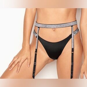 Victoria's Secret Bling Garter Belt Size M/L